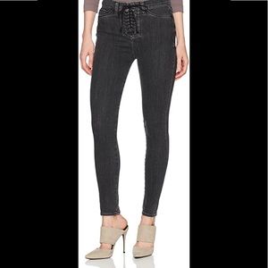 HUDSON 🖤 Lace up Grey Jeans sz 27